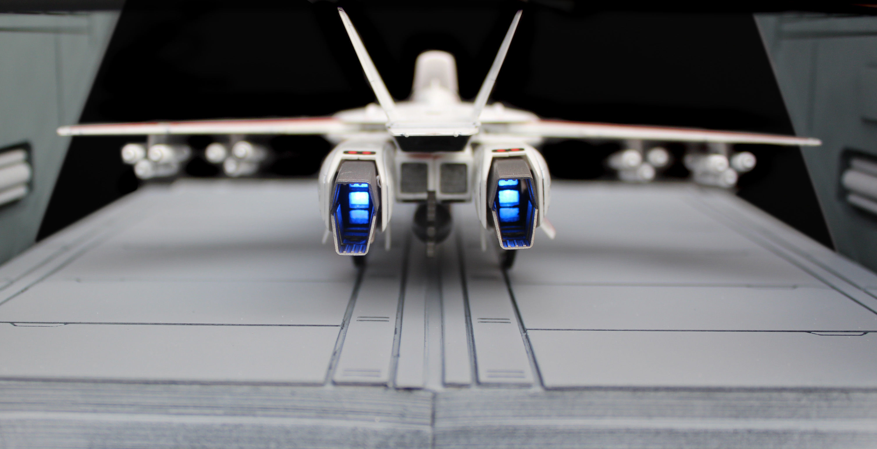 Set1 - Macross SDF-1 Prometheus Hangar elevator 1-72 scale 3D print model_12