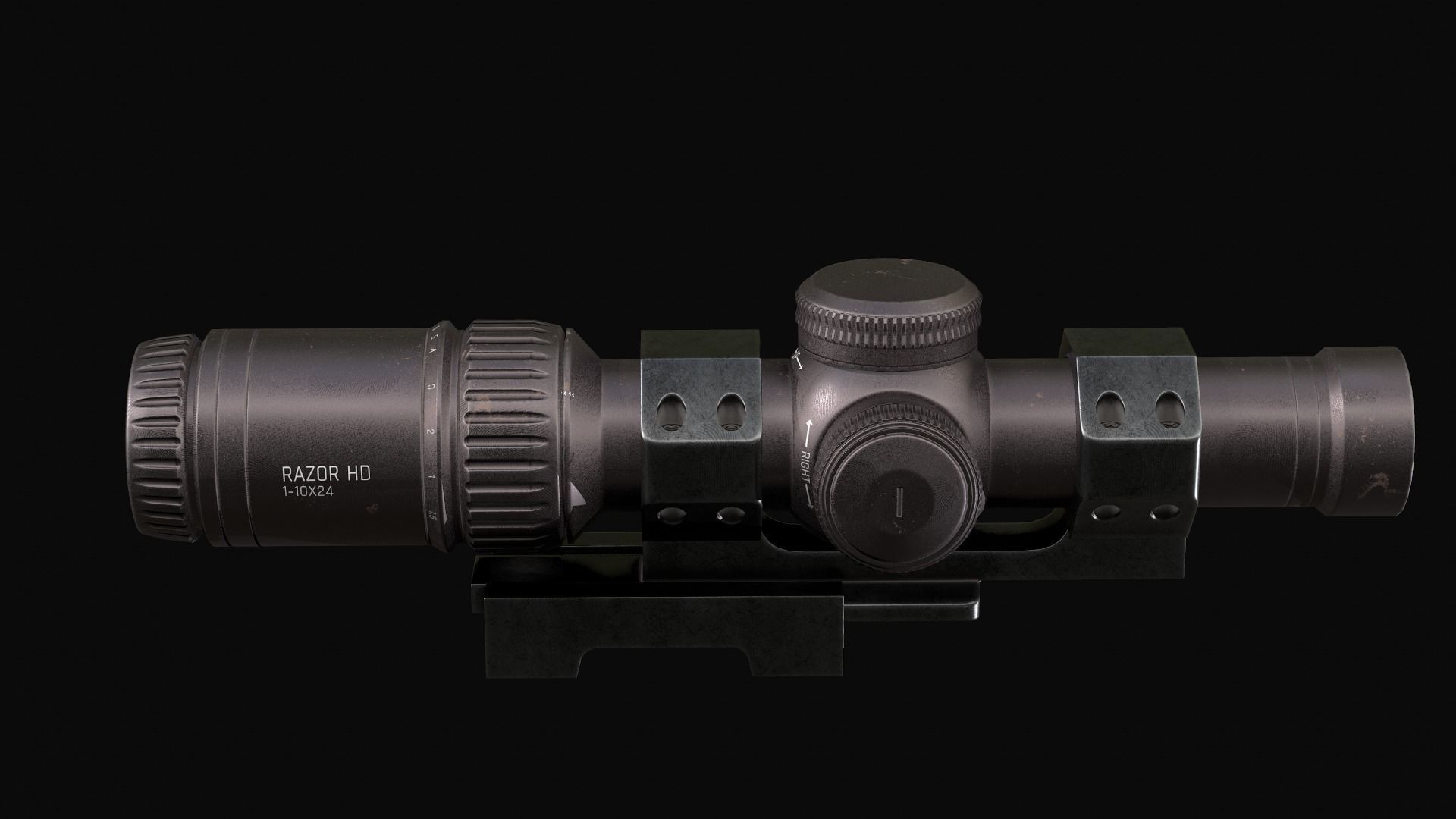 Sniper Scope Low-poly 3D model_3