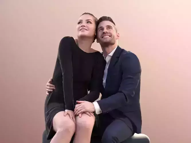 Sheona Tony 10628 - Couple Sitting Together