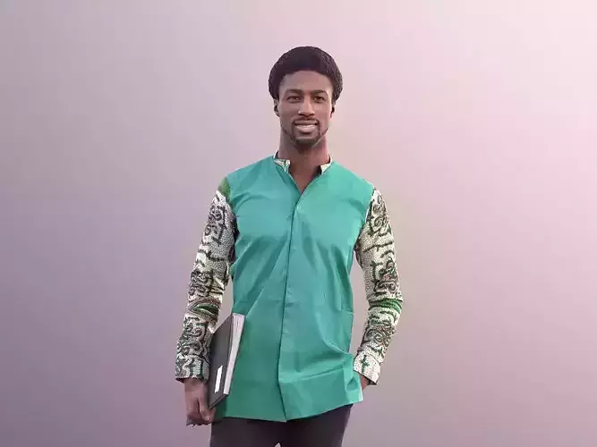 Bruce 10752 - Office Worker Walking with Folder 