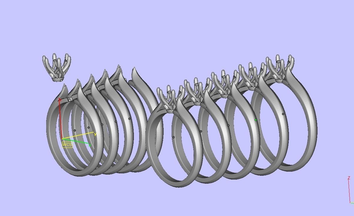 Two-Tone Classic Engagement ring 3dmodel 3D print model_15