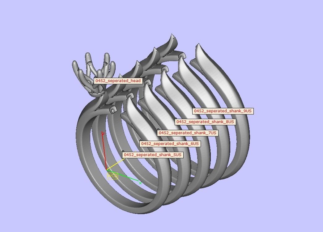 Two-Tone Classic Engagement ring 3dmodel 3D print model_16