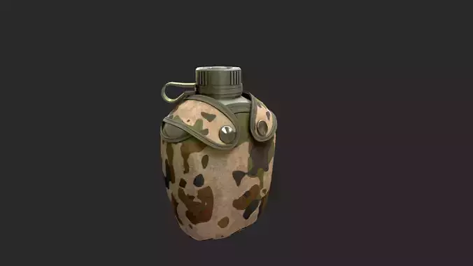 flask water bottle in camouflage