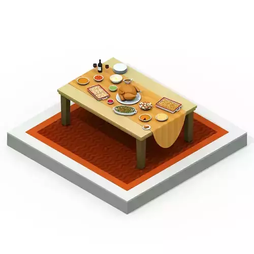 Isometric Thanksgiving Dinner