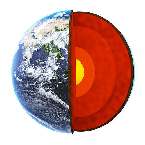 Earth globe 3D model