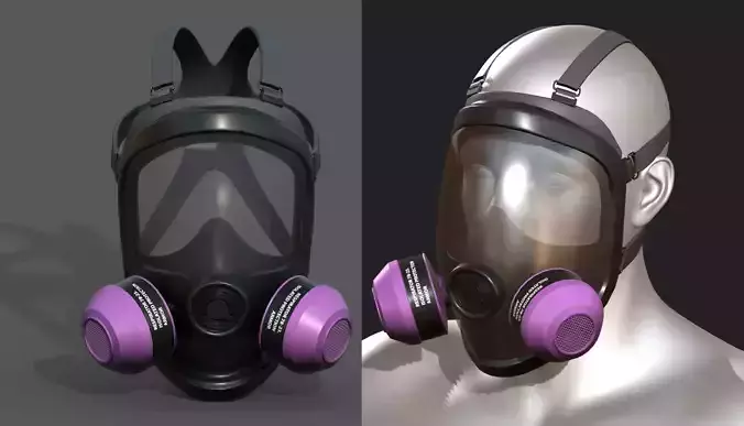 Gas mask helmet scifi futuristic military 