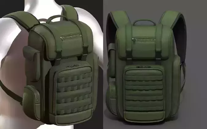 Backpack military combat bag baggage pockets 