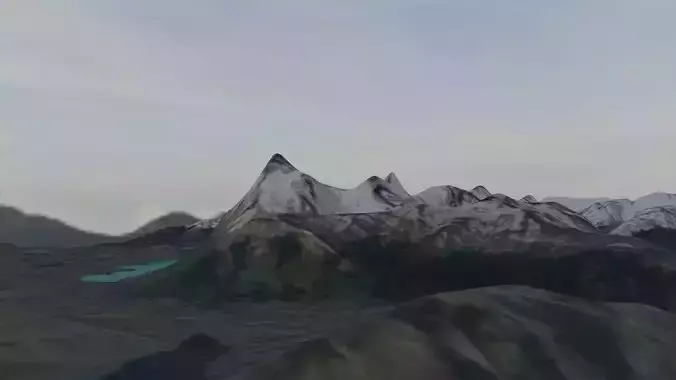 Torres Del Plains Patagonia 3D model