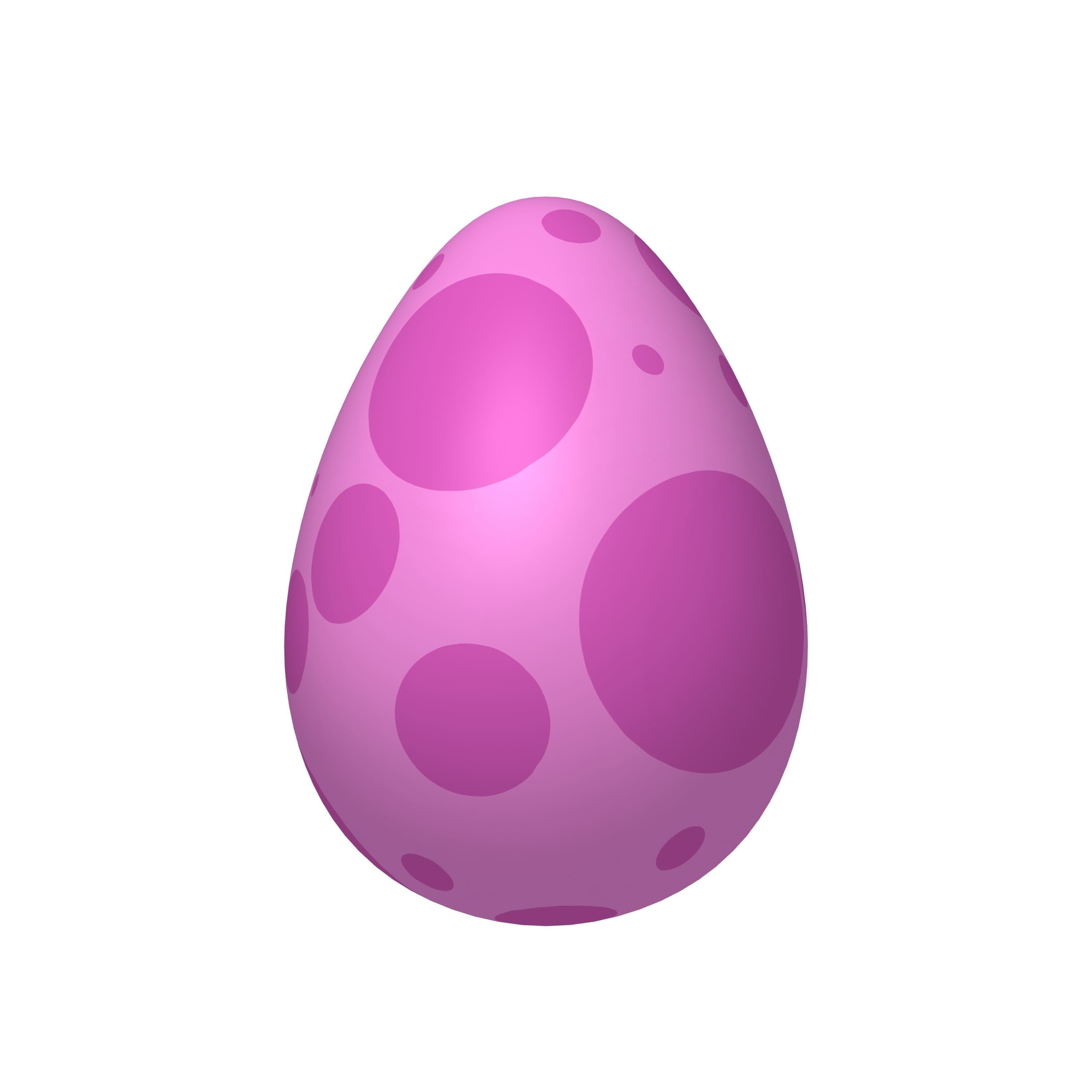 Dinosaur Egg Cartoon 3D model_2