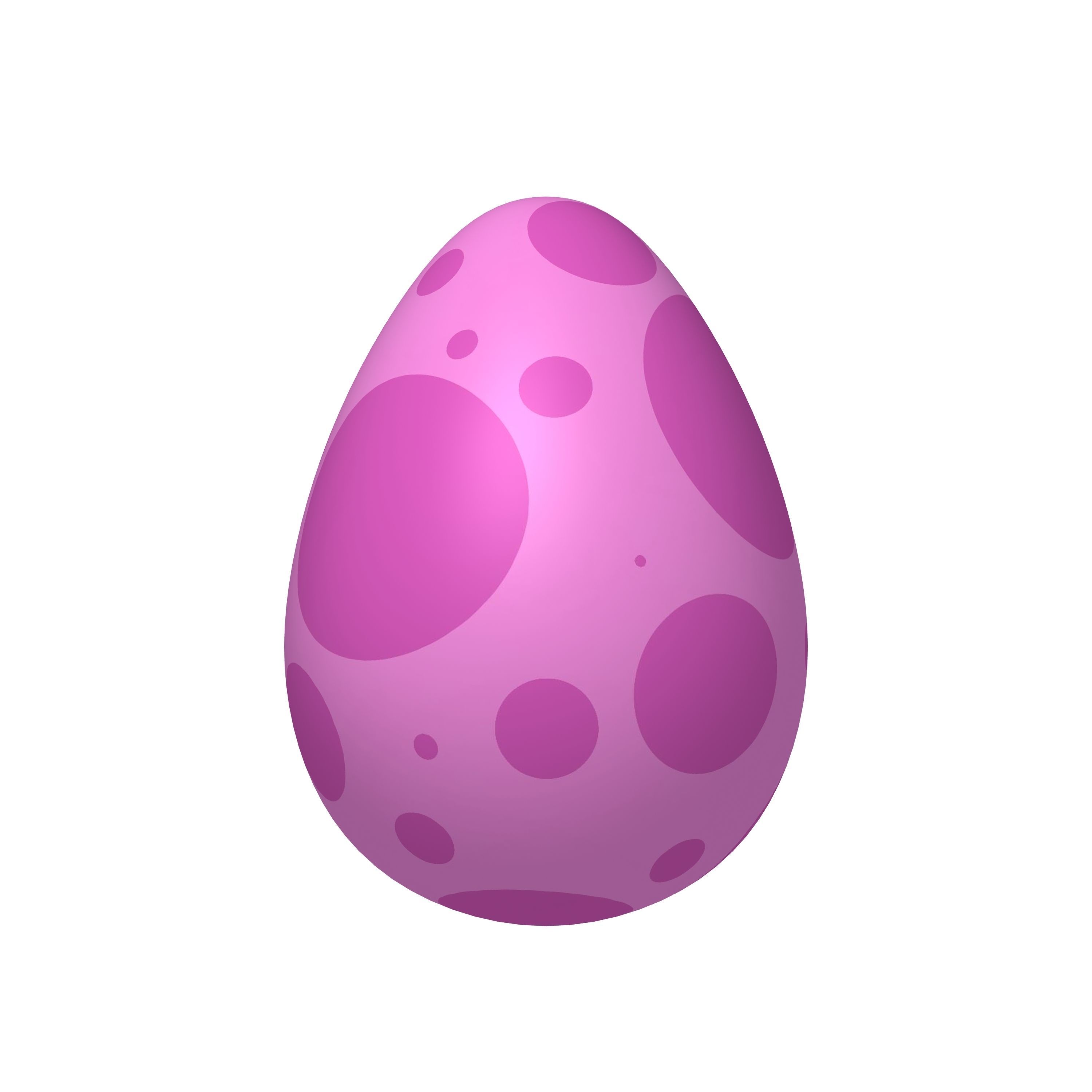 Dinosaur Egg Cartoon 3D model_1