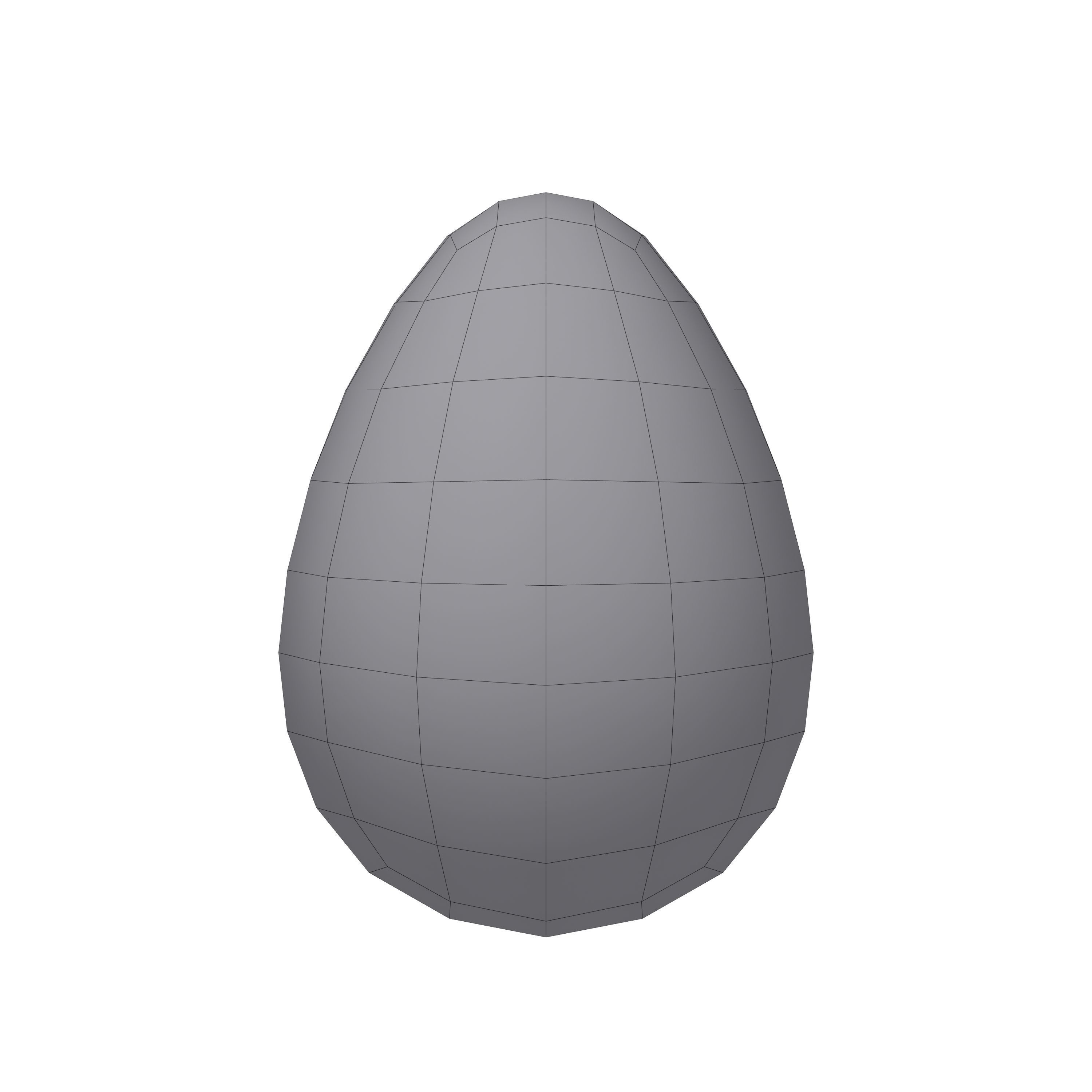 Dinosaur Egg Cartoon 3D model_4