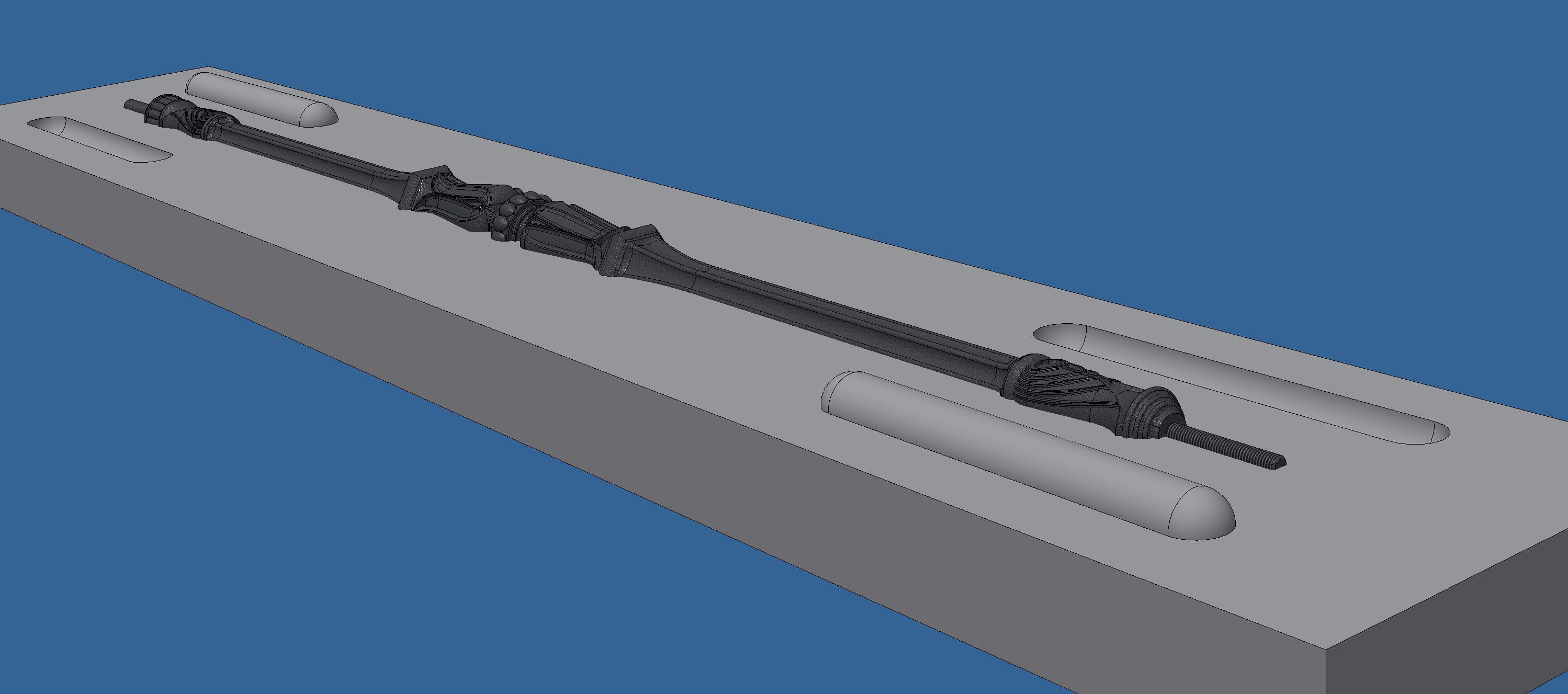 Spiral stair 3D model_2