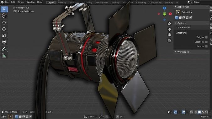 Par Stage Theater and Film Light  Free 3D model