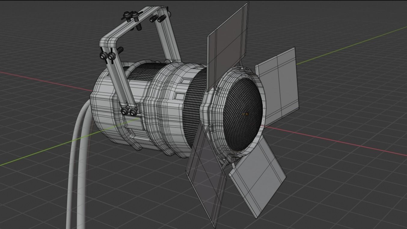 Par Stage Theater and Film Light  Free 3D model_4