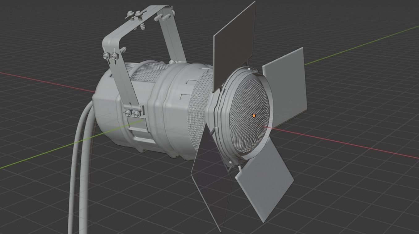 Par Stage Theater and Film Light  Free 3D model_3