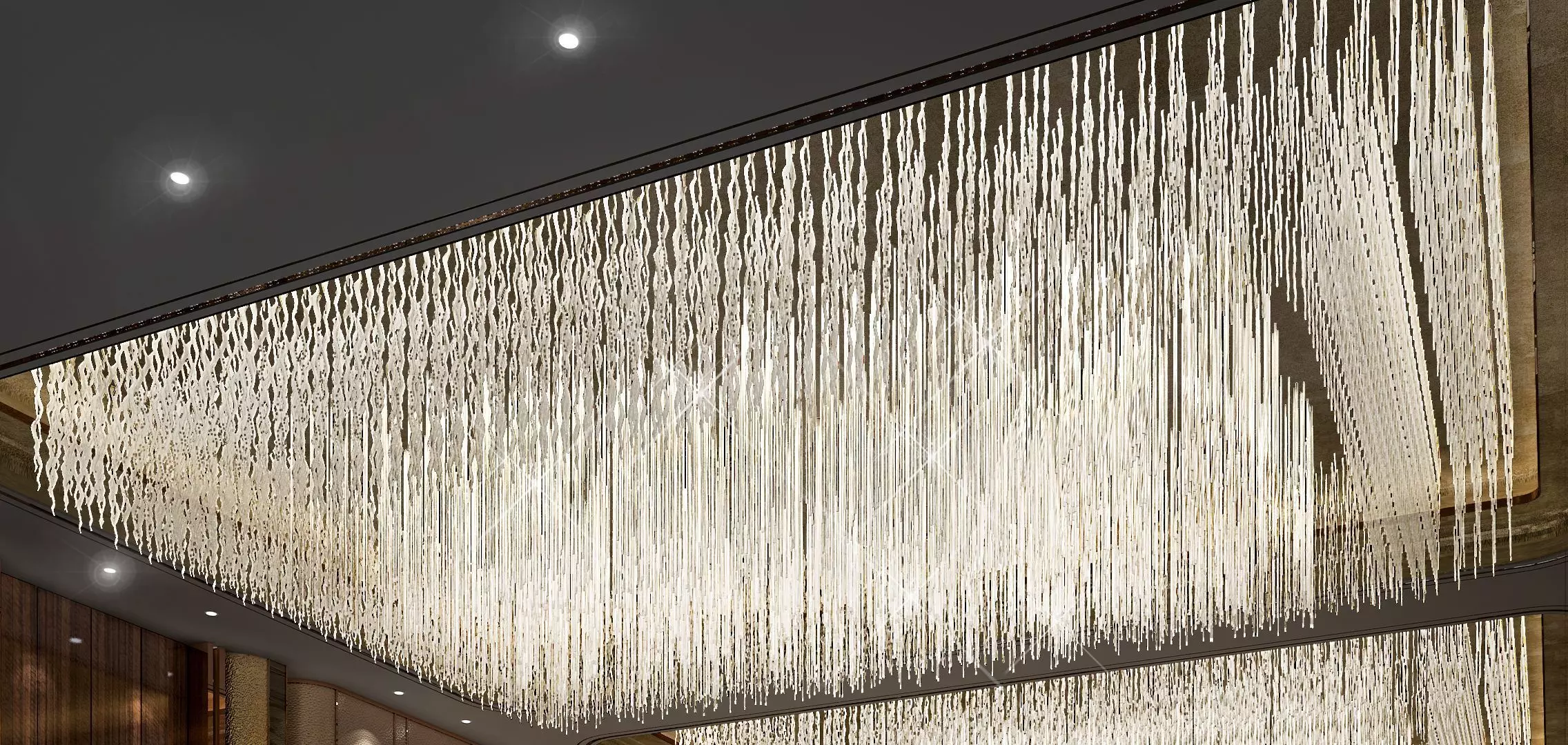 chandelier01 pool with stripes 3D model_0