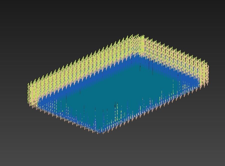 chandelier01 pool with stripes 3D model_1