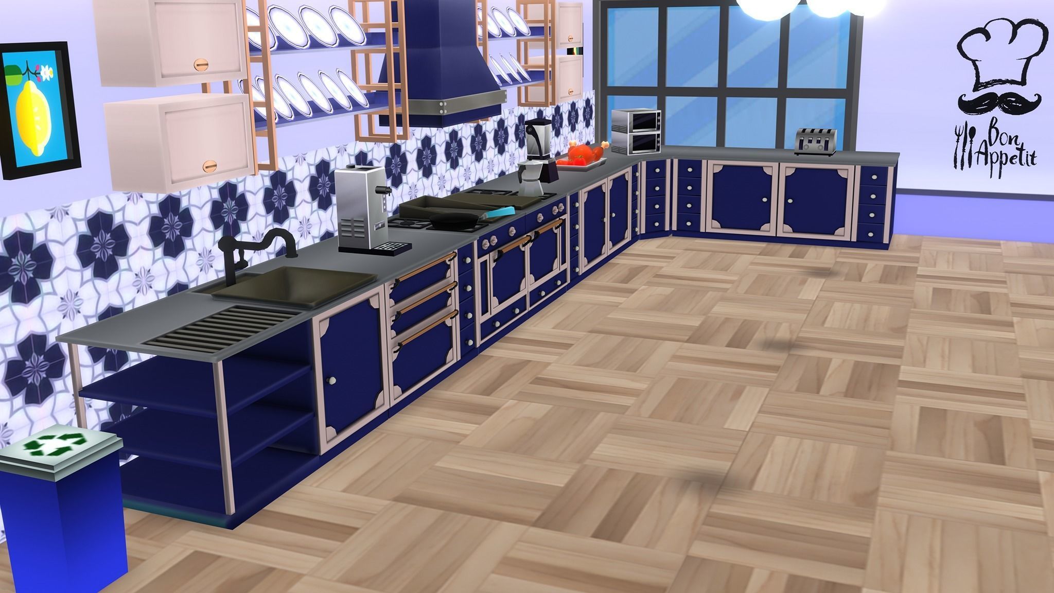 Restaurant MegaPack Low-poly 3D model_13
