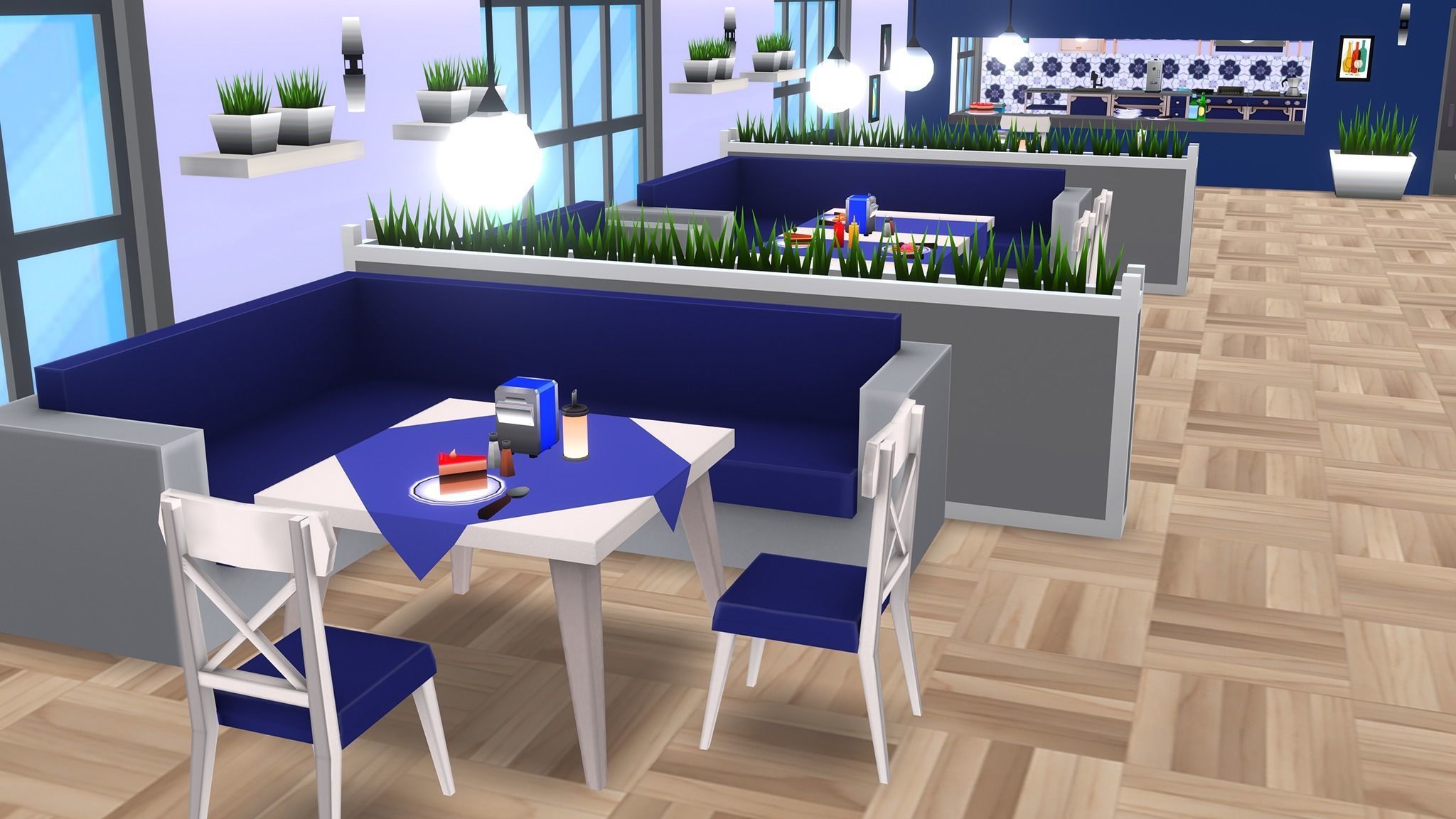 Restaurant MegaPack Low-poly 3D model_11