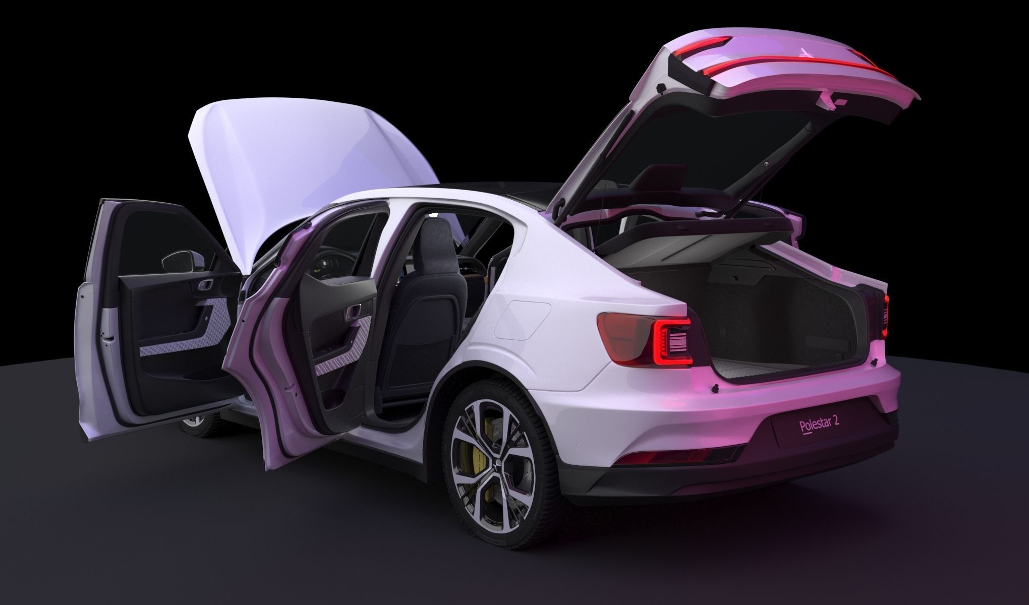 Polestar 2 volvo 3D model_16