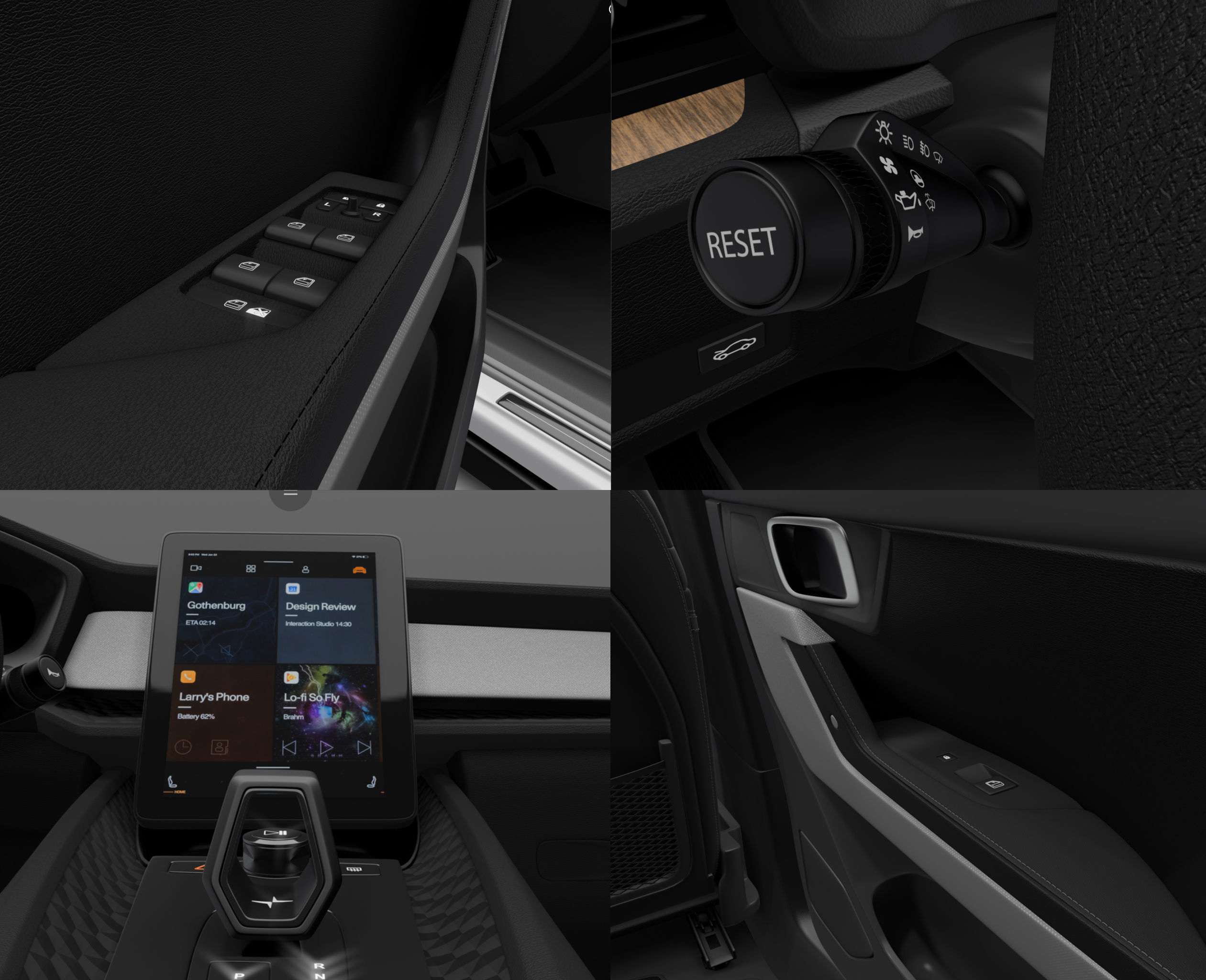 Polestar 2 volvo 3D model_4