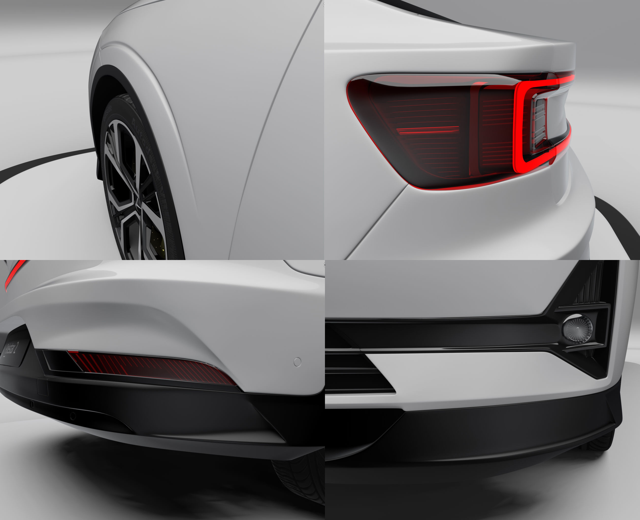 Polestar 2 volvo 3D model_7