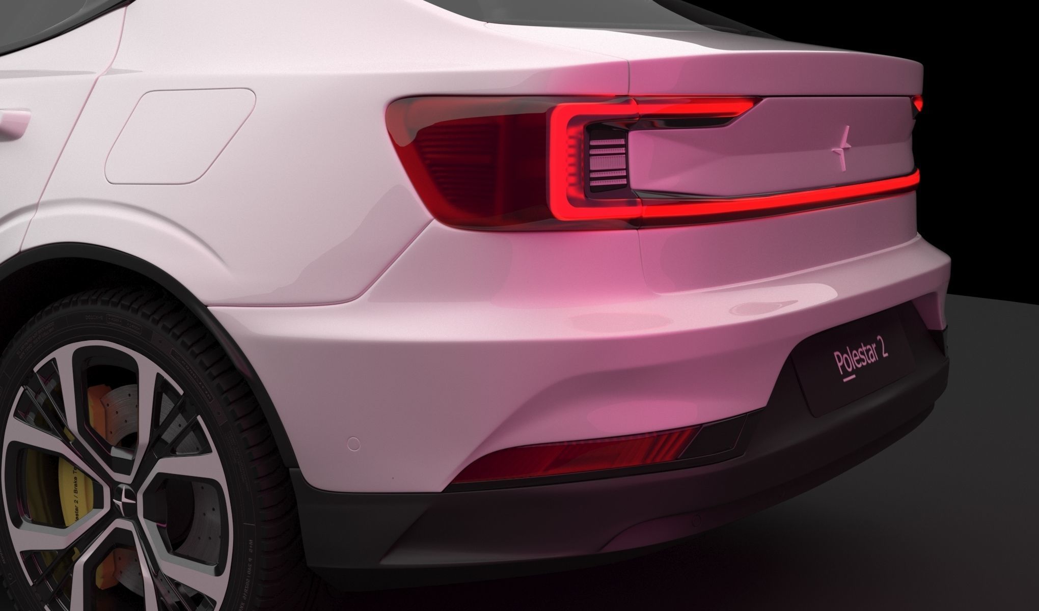 Polestar 2 volvo 3D model_21