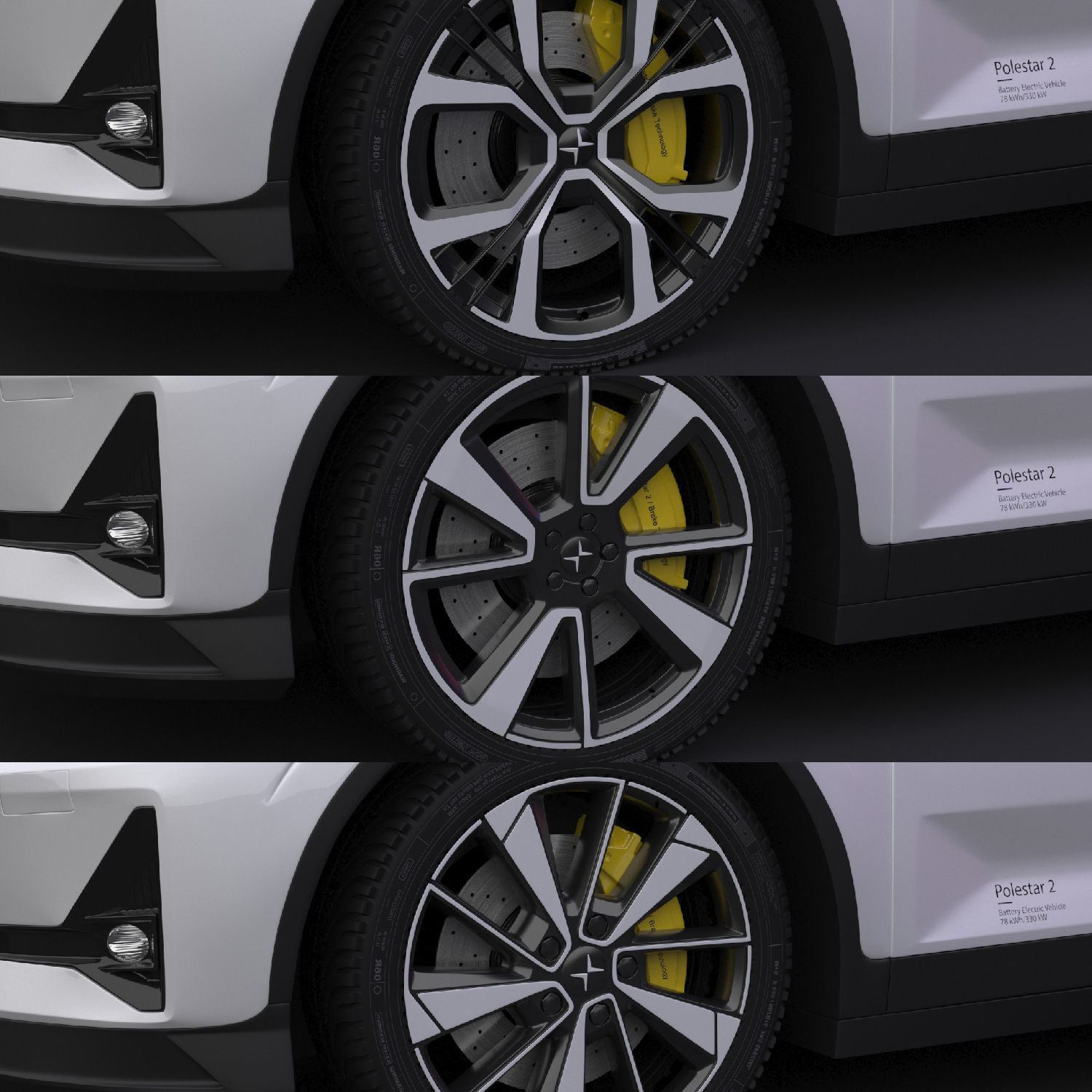 Polestar 2 volvo 3D model_15