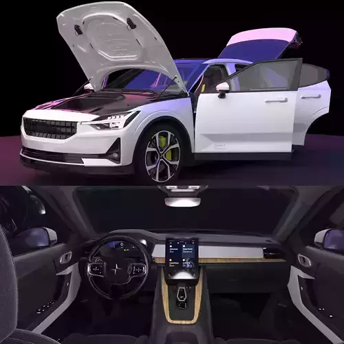 Polestar 2 volvo 3D model