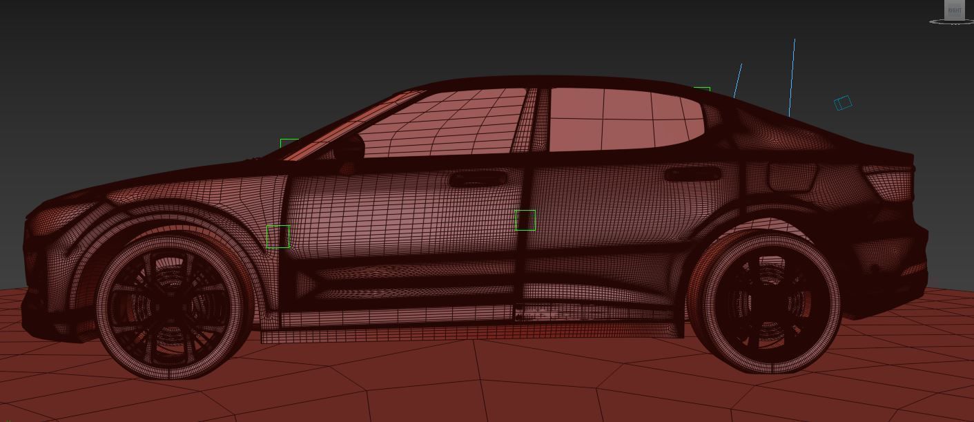 Polestar 2 volvo 3D model_34