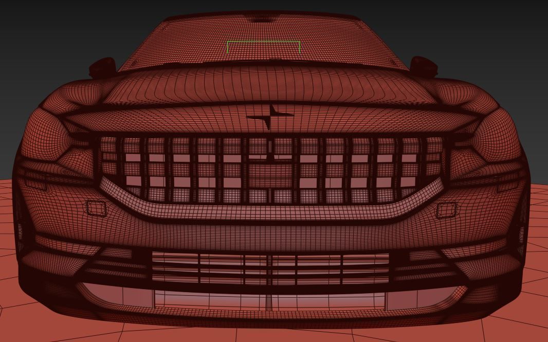 Polestar 2 volvo 3D model_35