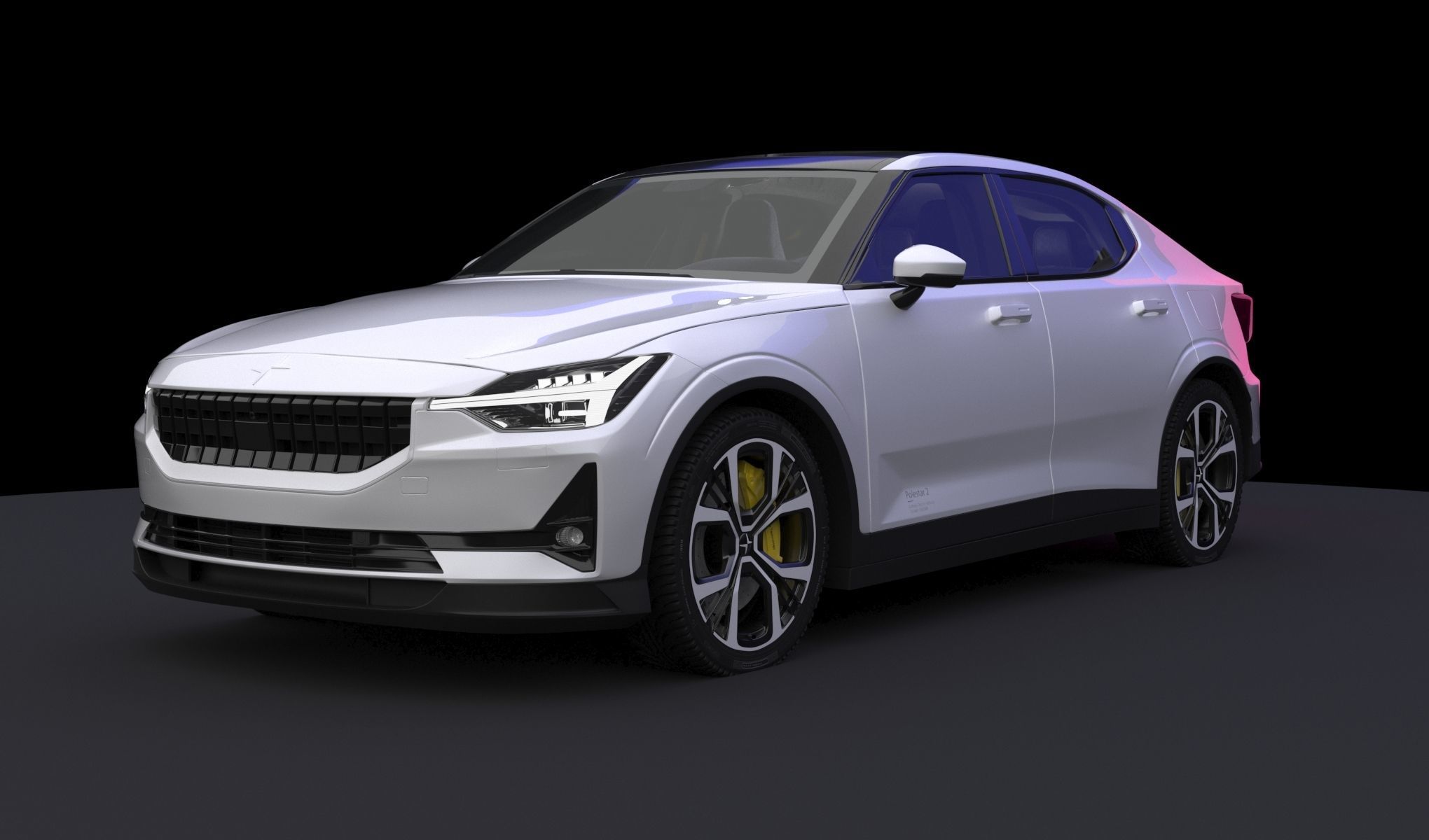 Polestar 2 volvo 3D model_9