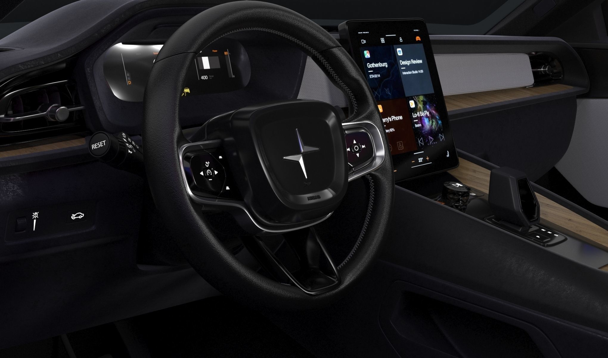 Polestar 2 volvo 3D model_14