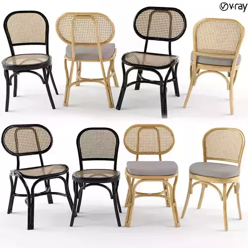 Chair Rattan 5 Bodeco 3D model