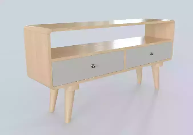 Tv Console Retro 3D Corona