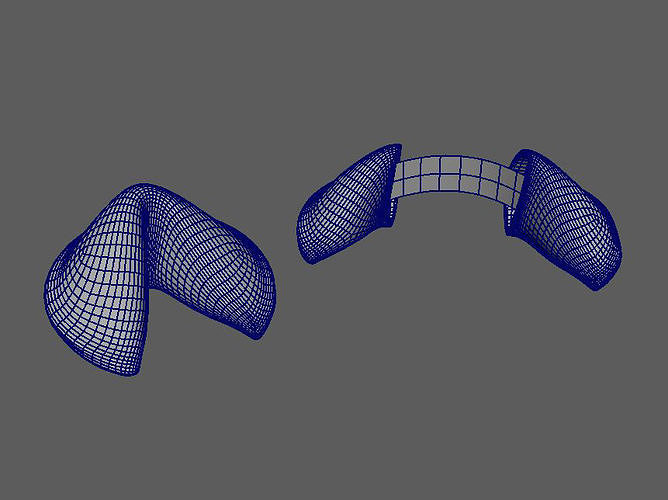 Fortune Cookie 3D model 2