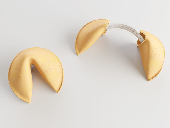 Fortune Cookie 3D model 4