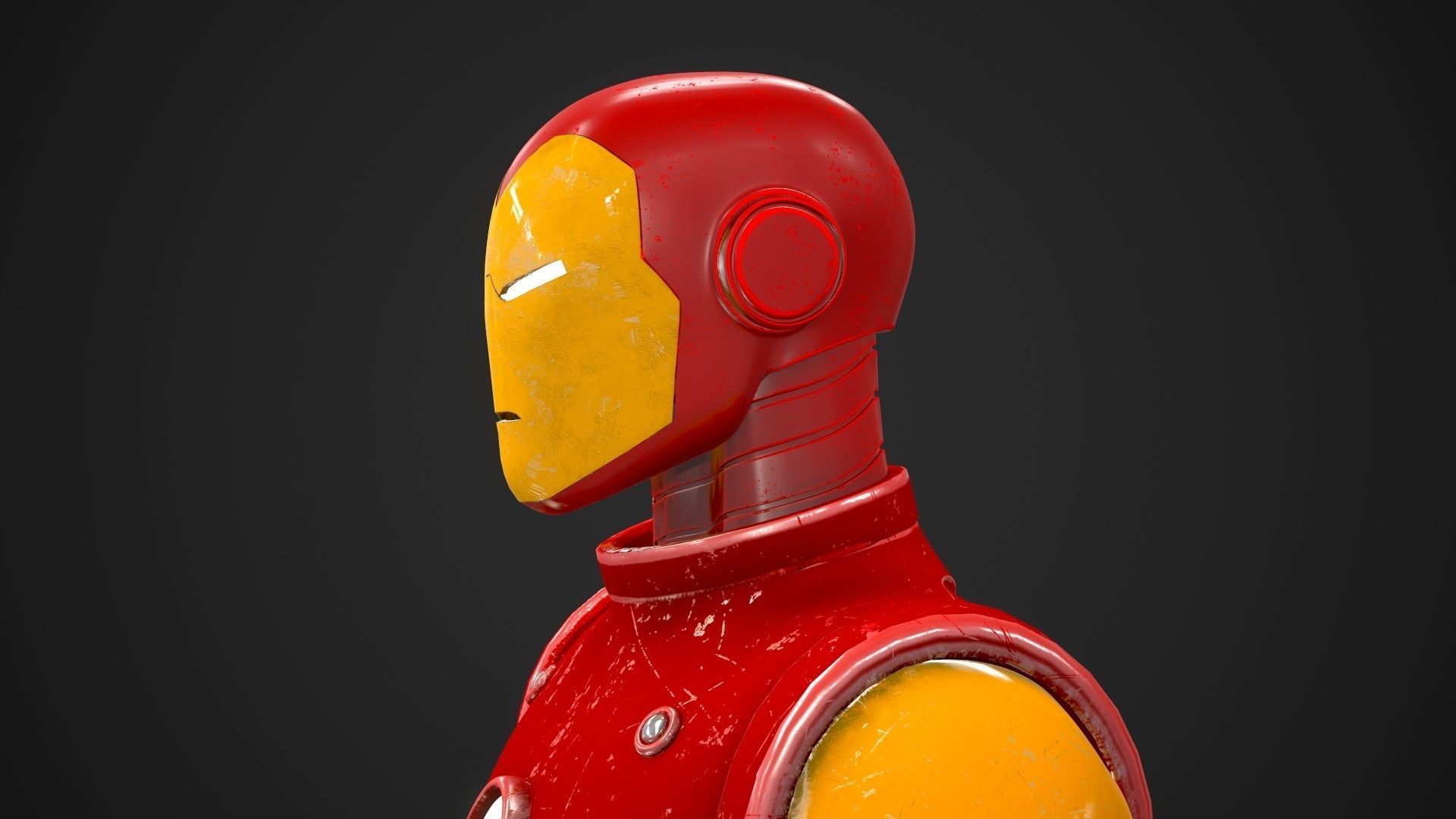 Ironman mode Cartoon  3D model_11