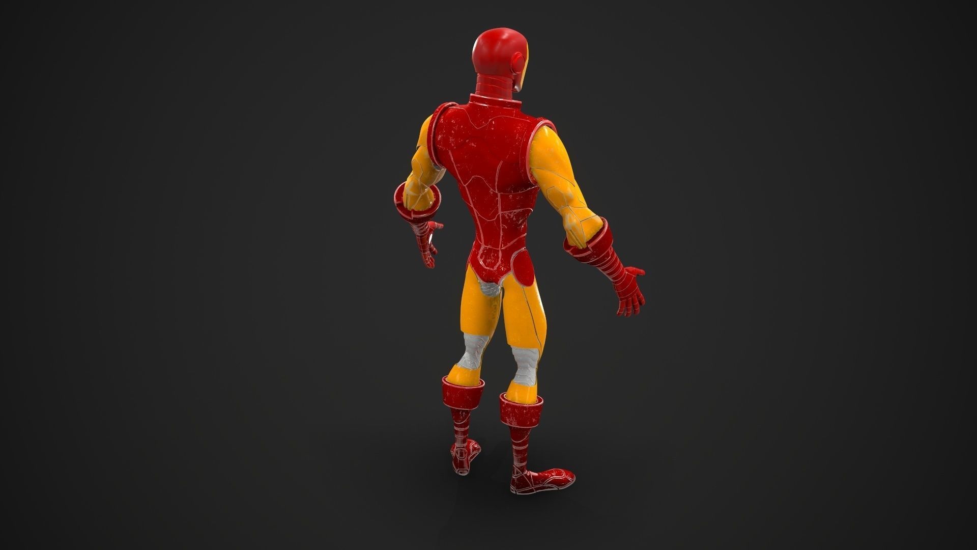 Ironman mode Cartoon  3D model_8