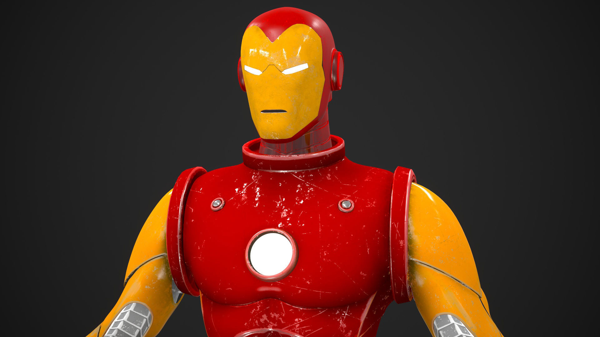 Ironman mode Cartoon  3D model_3