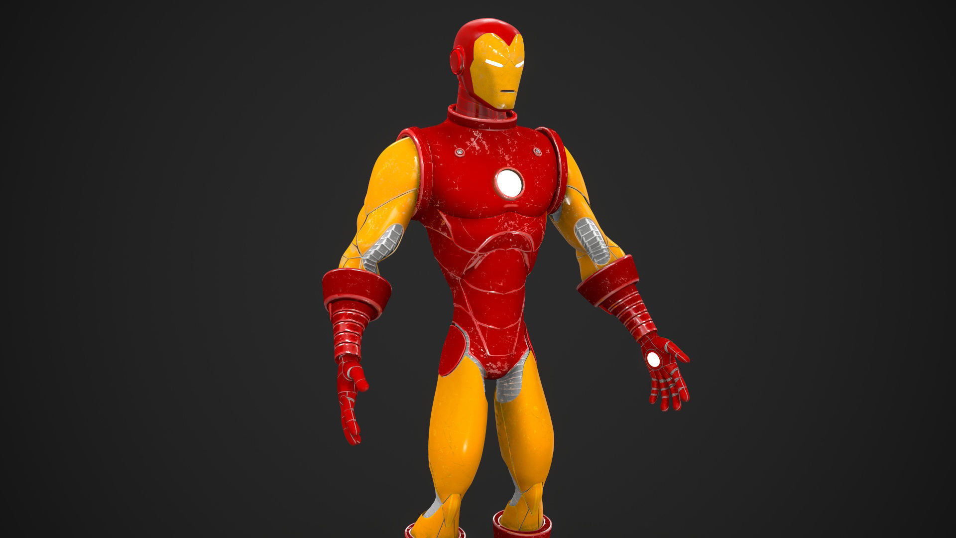Ironman mode Cartoon  3D model_5