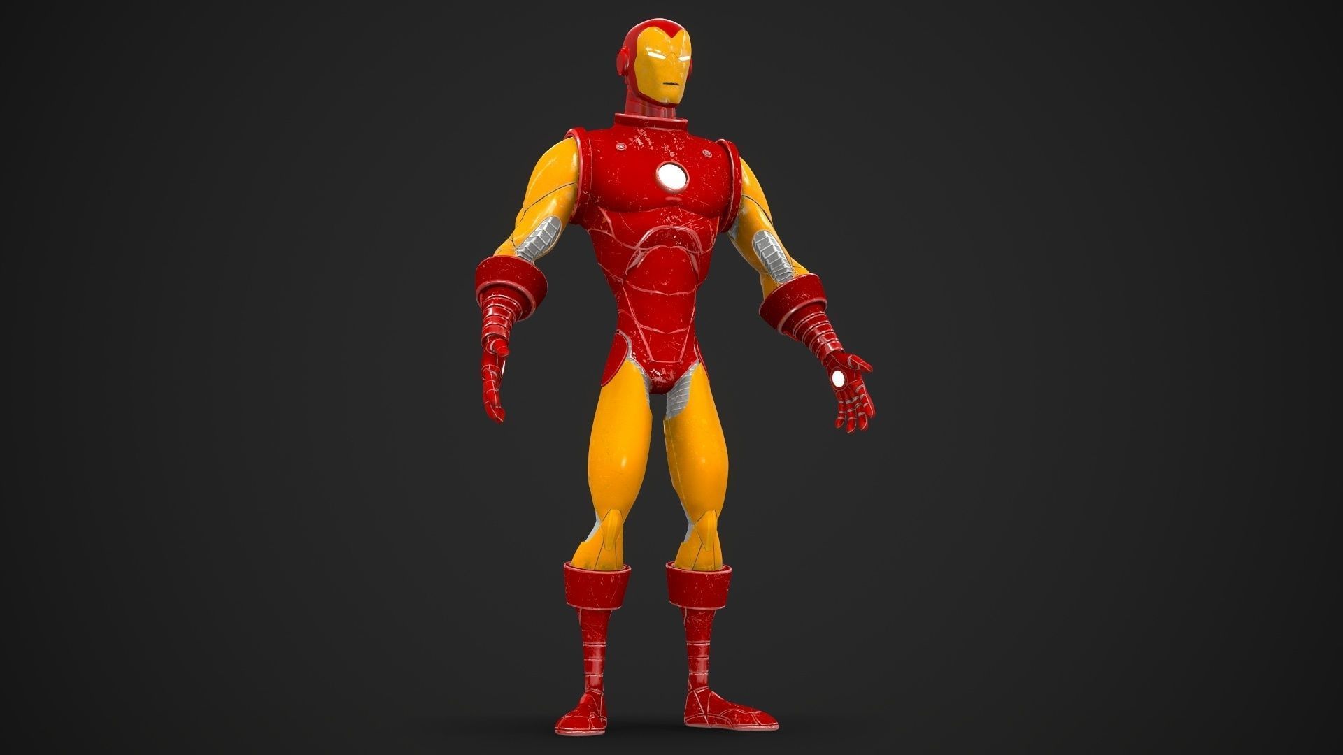 Ironman mode Cartoon  3D model_12