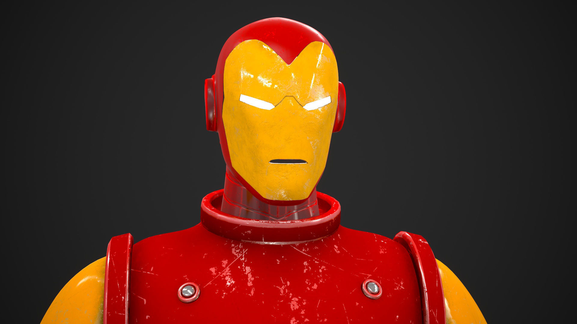 Ironman mode Cartoon  3D model_10