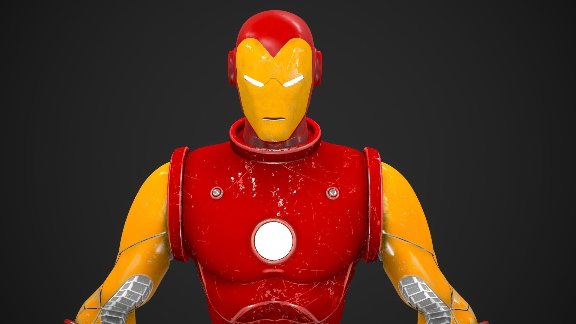 Ironman mode Cartoon  3D model_9