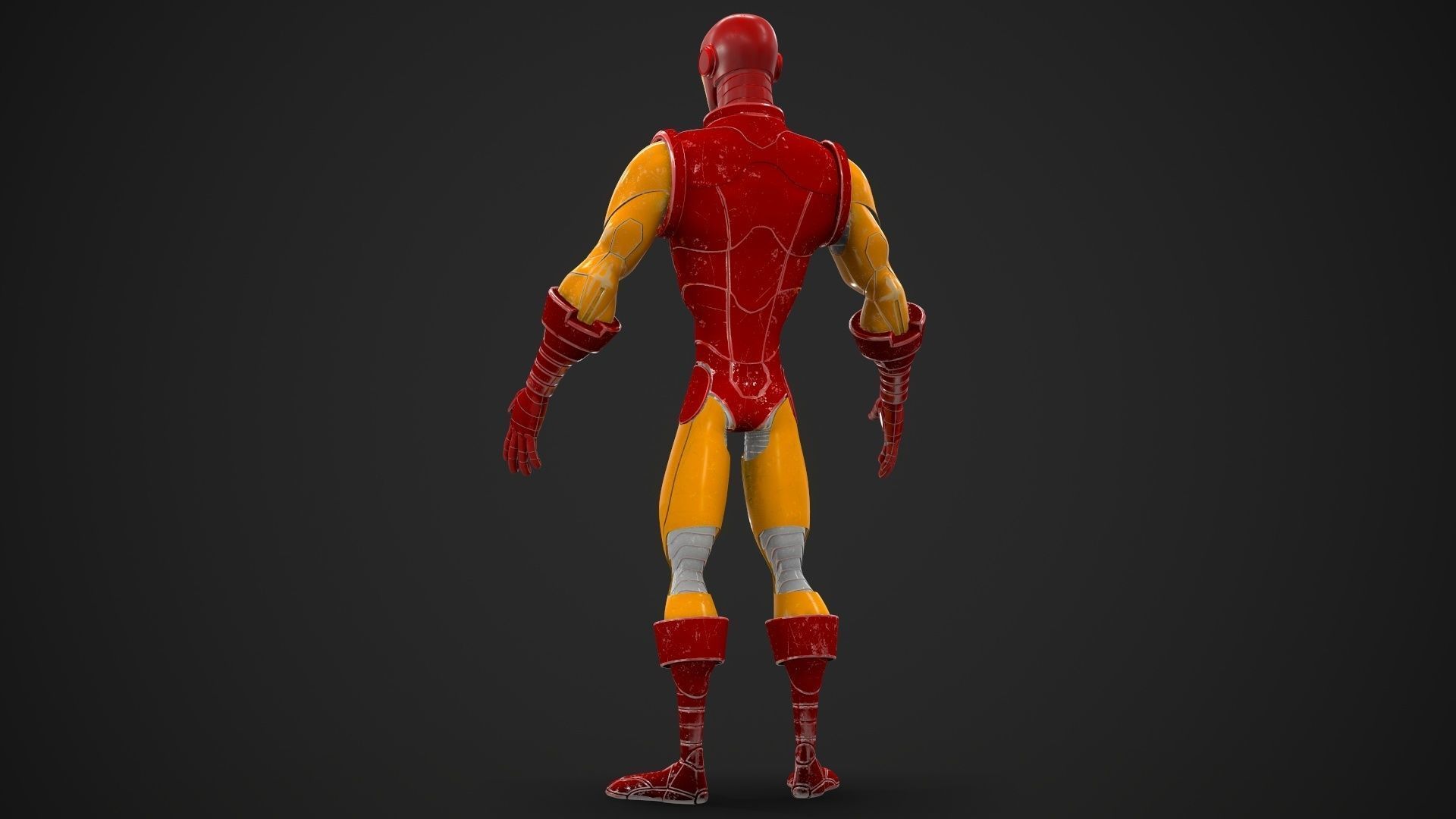 Ironman mode Cartoon  3D model_13