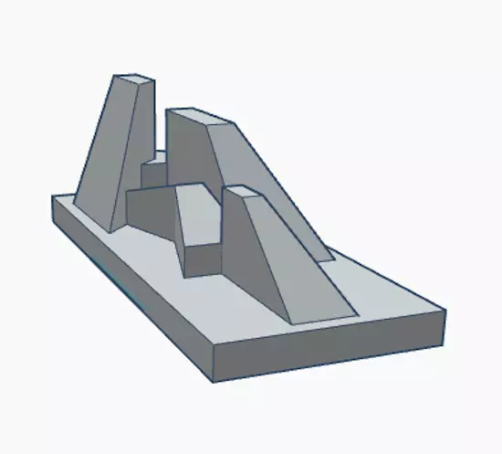 Geometric Scene 4a 3D print model_0