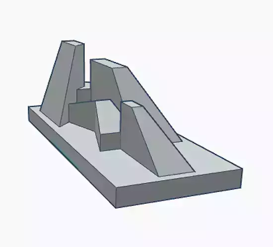 Geometric Scene 4a 3D print model