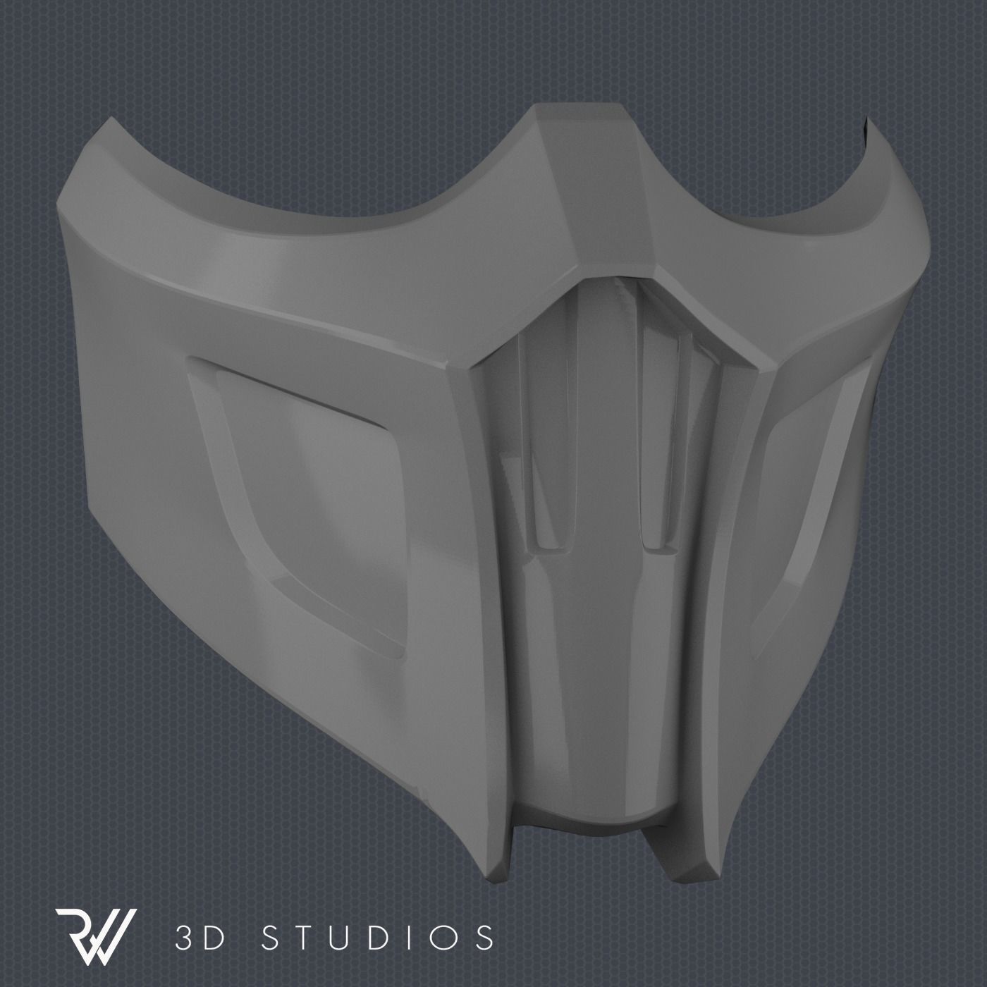 MK 9 Noob Saibot Mask - STL File 3D print model_3