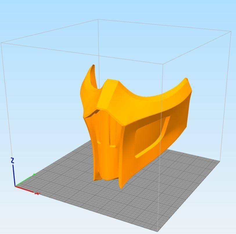 MK 9 Noob Saibot Mask - STL File 3D print model_7