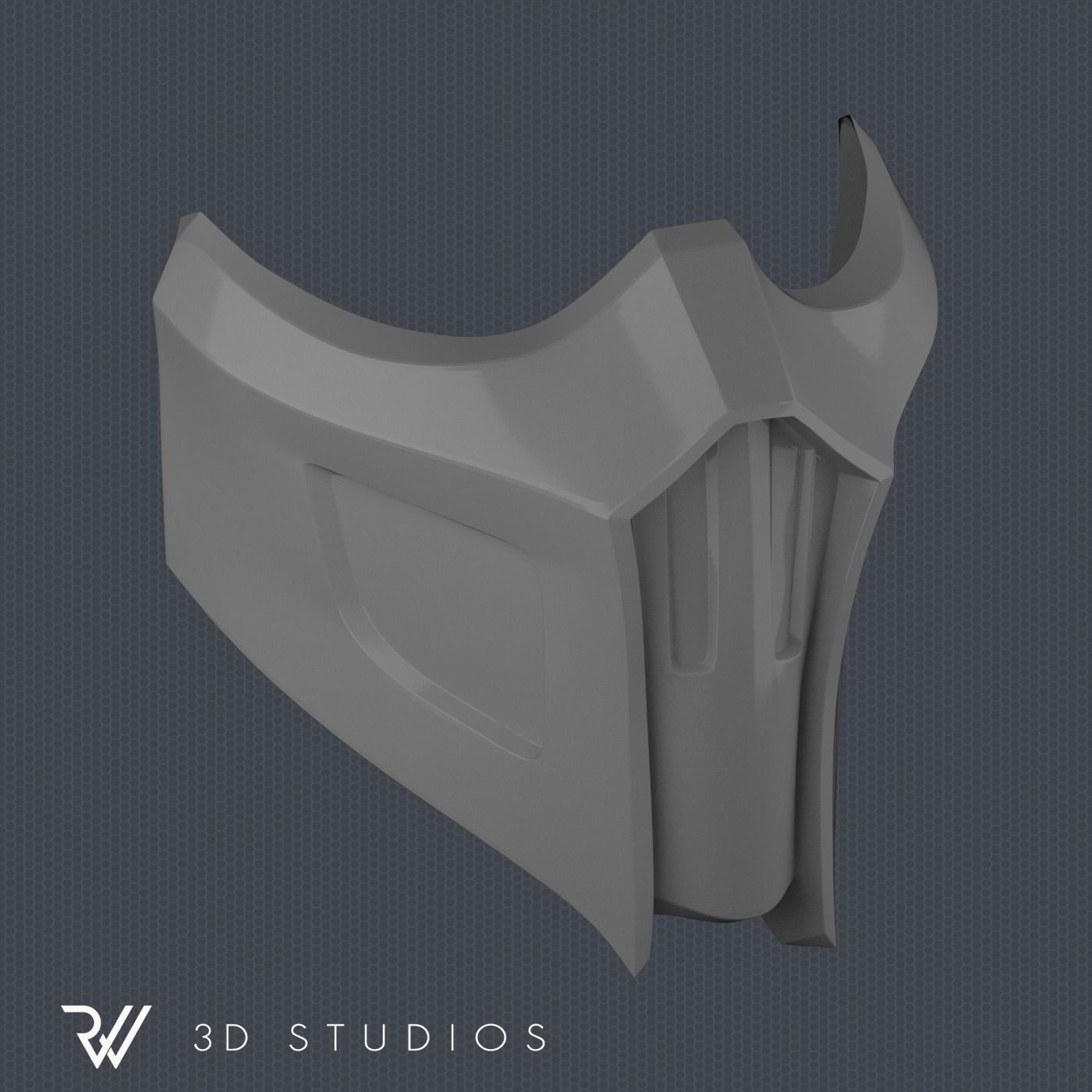 MK 9 Noob Saibot Mask - STL File 3D print model_4